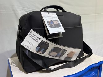 NEW! BOARDING PASS 21″ Hi-Density Nylon Summit Weekender Bag – Black