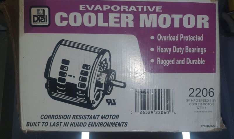 3/4hp 115v Cooler Motor