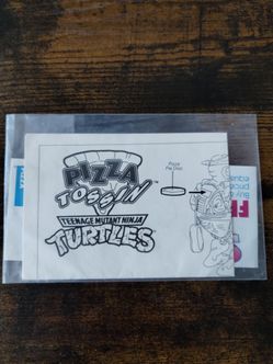 1993 Pizza Tossin Don Instructions Action Figure Manual