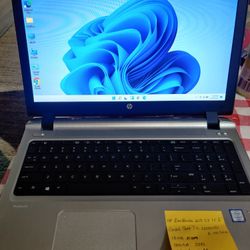 HP ProBook 450 G3 15.6" Intel Core i7 6th Gen, 16gb Ram, 500gb SSD, Windows 11 Office, New Battery.