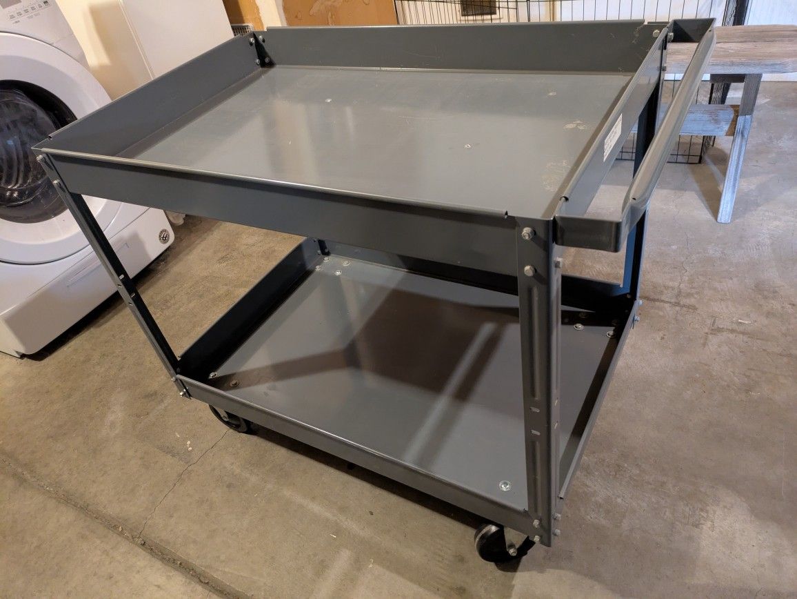 2-tier Metal Utility Cart