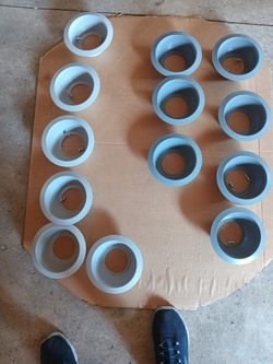 13- 6-in 6 Light Gray 7 Gray$4 Each $45 For All