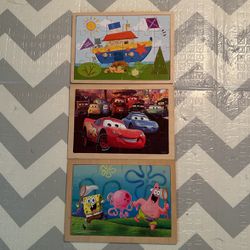 Wood Puzzles,,,  3 For $10