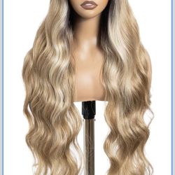 Long Wavy Lace Front Wigs Middle Part Body Wave Wig 36inch