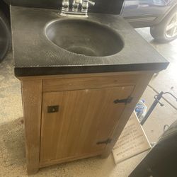 Sink Cabinet With Water Faucet 
