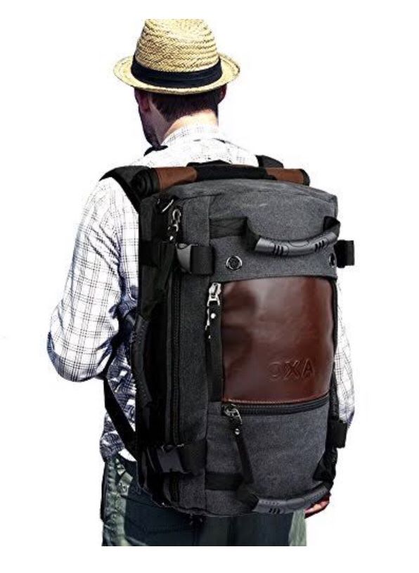 OXA Duffel Bag Travel Canvas Backpack for Men