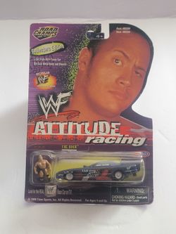 Road Champs WWF The Rock Die-Cast Car Collector Figure