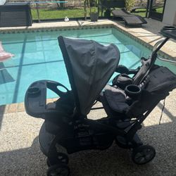 Baby Double Stroller