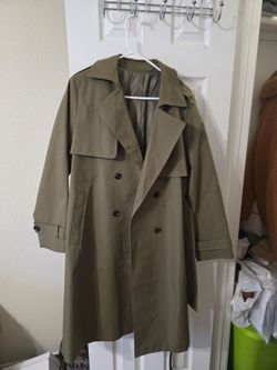 Olive Green Trench Coat