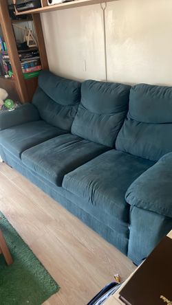 Blue sofa couch