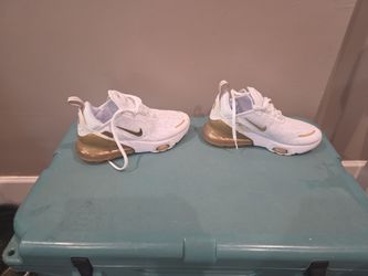 Nike Air Max white and gold size 6 women