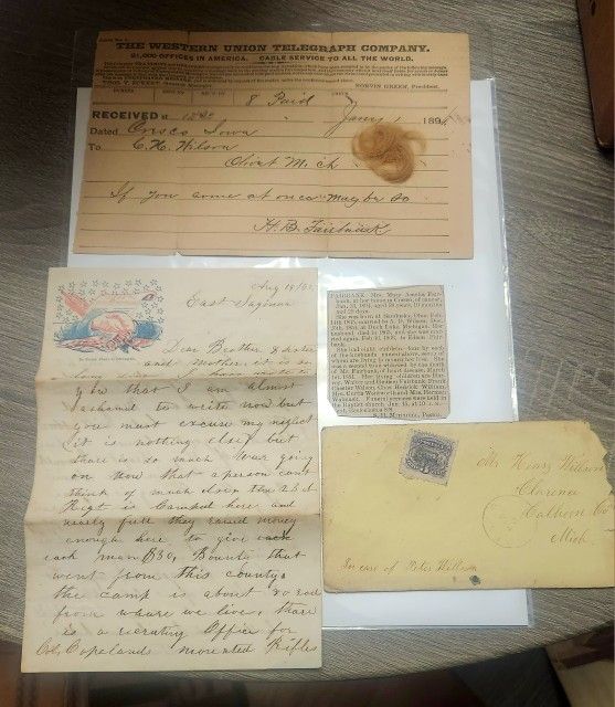 1862 East Saginaw, MI re: Contemplating Enlisting But What to do with Wife And Kids (Transcribed)