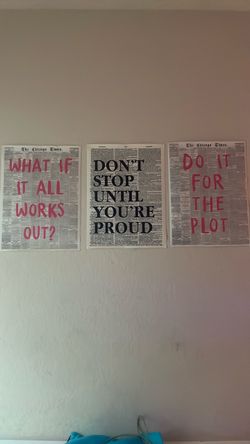 Set of 3 Motivational Quote Wall Prints