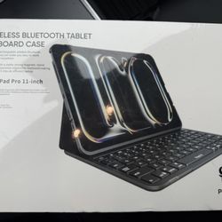 Brand New Wireless Bluetooth Tablet Keyboard Case For iPad Pro 11in (2024)