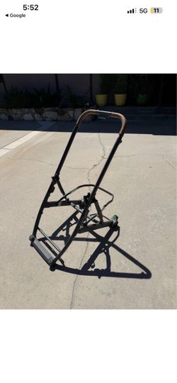 Uppababy Base Frame (carbon w/ chestnut leather HB w gray touch points) for CRUZ V2