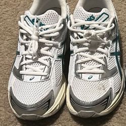 Green And White ASICS 