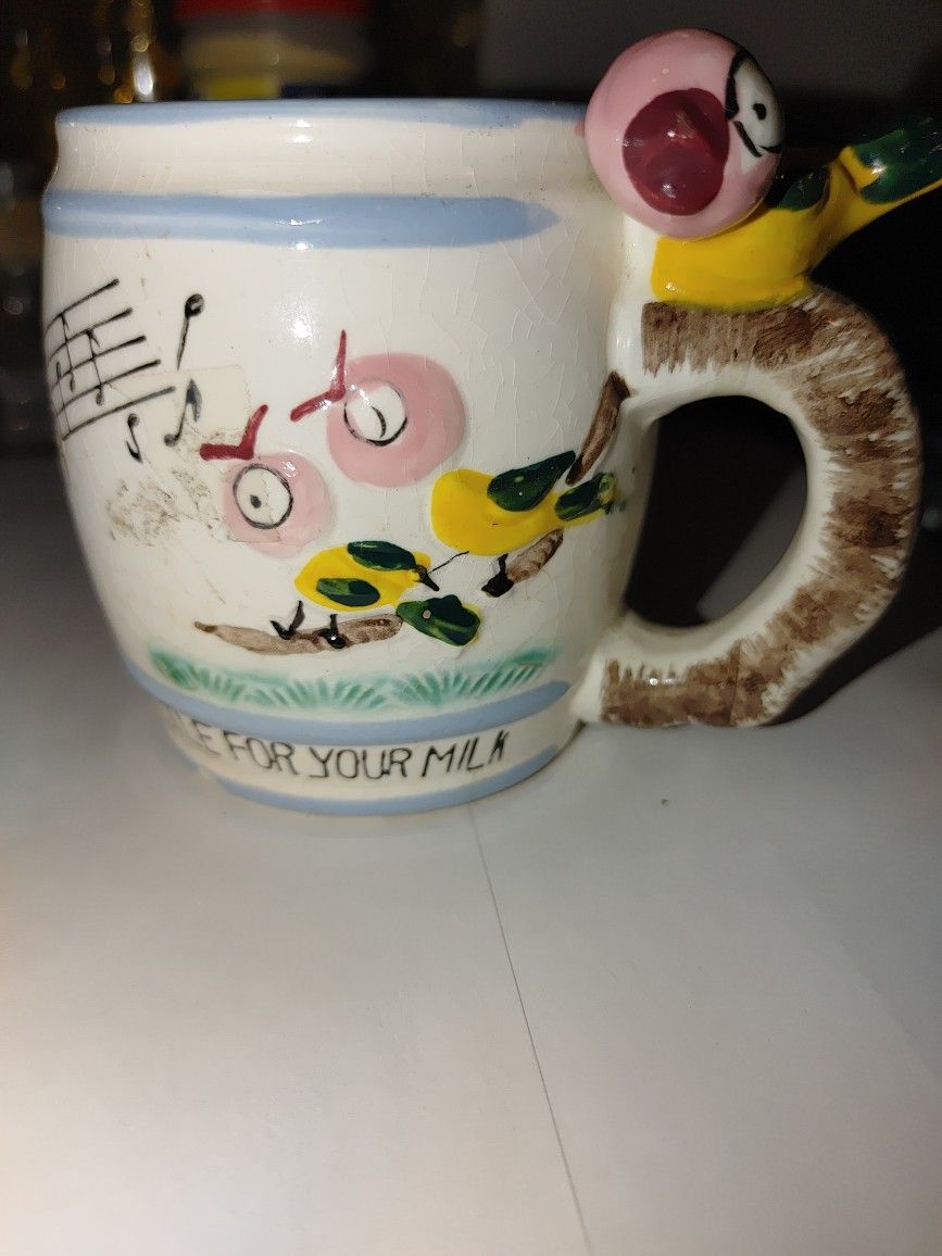 1950s Vintage Bird Whistle Cup