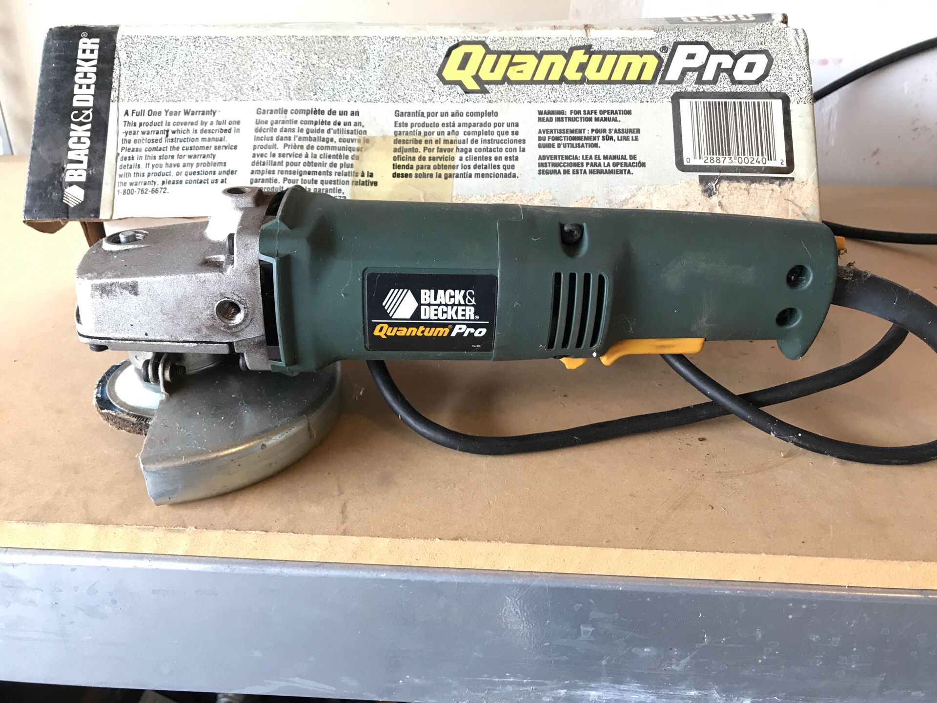 Black & Decker Quantum Pro 4” Angle Grinder