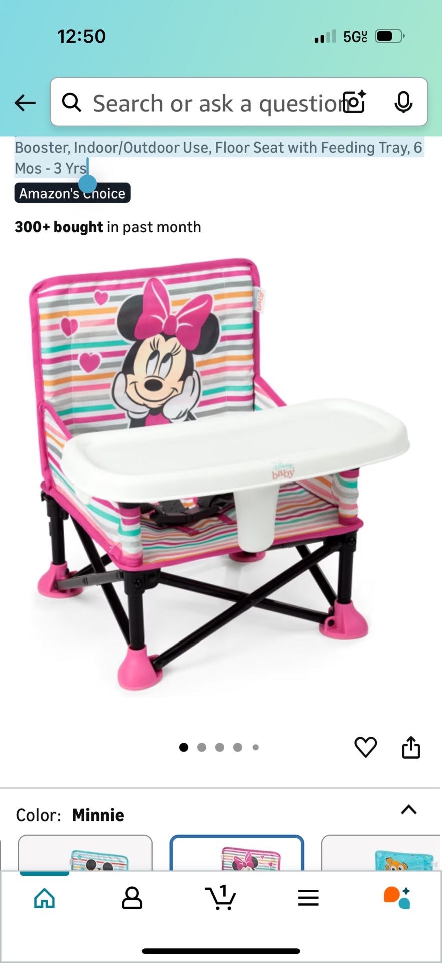 Disney Portable Chair For Kids