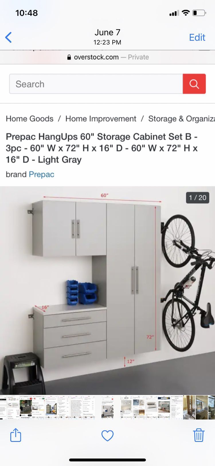 Floating Storage Cabinet , New In Box