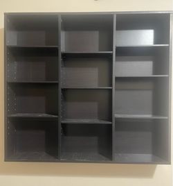 Floating wall book shelf