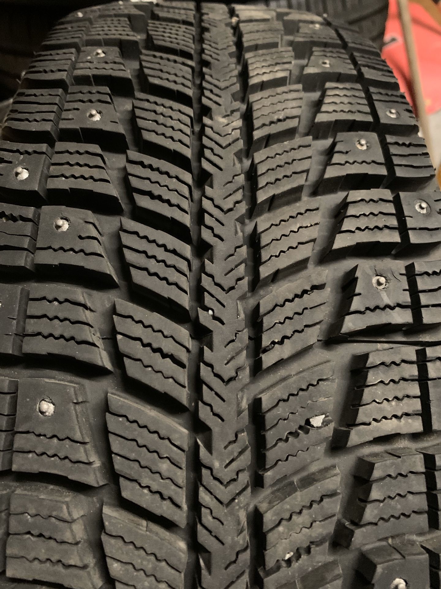 Used studded snow tires