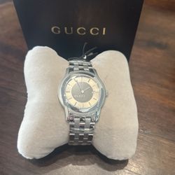 Gucci YA055215 Men's Stainless Steel Brown Matte Date Swiss Made 5500XL Watch