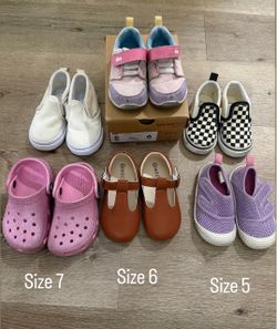 Toddler Girl Shoes Size 5, 6, 7
