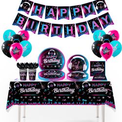 140pcs Music Birthday Party Supplies 