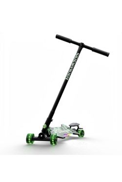 Melo Sidewinder Light-Up Quad Scooter - Green