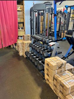 Dumbbells with a Rack