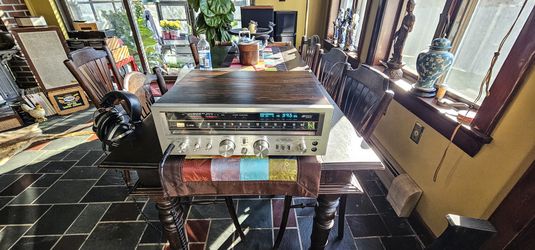 Receiver Sansui G 4700, vintage silver face, in good working condition.