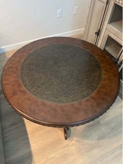 43” Round Metal Coffee Table