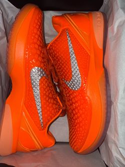 Nike Kobe 6 Orange Basketball Sneakers