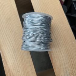 Silver Metallic Stretchy Cord