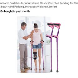 Forearm Crutches Pink Padded