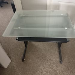 Frosted Glass Desk 