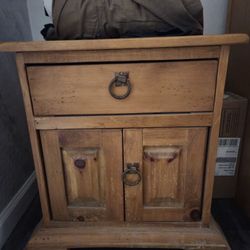1 Wooden Nightstand / End Table / Small Table