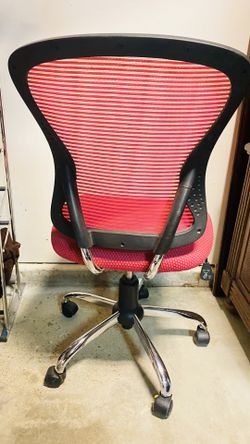 Hot Pink Rolling Computer Chair