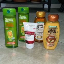 Garnier Whole Blends Shampoos, Garnier Fructis Shampoos, Loreal Cleanser