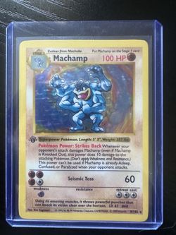 Machamp - (Base Set Shadowless) 008/102 Deck Exclusives Holo