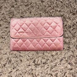 $5 Velvet Pink Clutch (from Target)