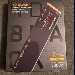 2TB NVME SSD WD BLACK SN850X