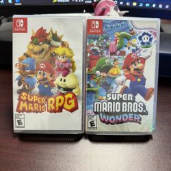 Super Mario Bros Wonder + Super Mario RPG For Nintendo Switch
