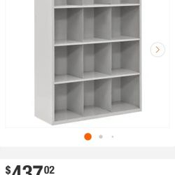 ✨️ Steel 12-Cube Organizer in Dove Gray (66 in. H x 46 in. W x
18 in. D whs108 w1044