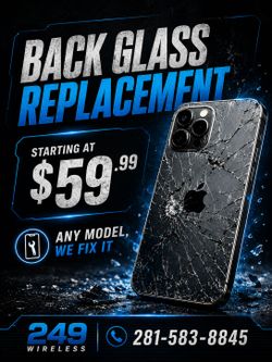 Back Glass On Special
