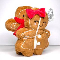 Target Bullseye Gingerbread Boy and Girl Mini Decorative Christmas Pillows Set