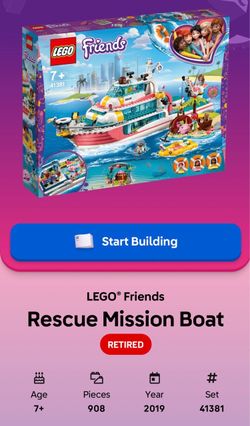 LEGO Rescue Mission Boat Set # 41381