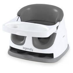 Ingenuity Baby Booster Seat 2-in-1 w/ Tray Gray – New Sealed