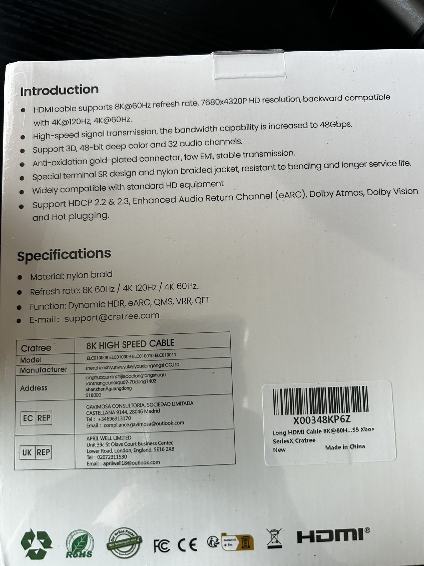 8k Hdmi Cable
